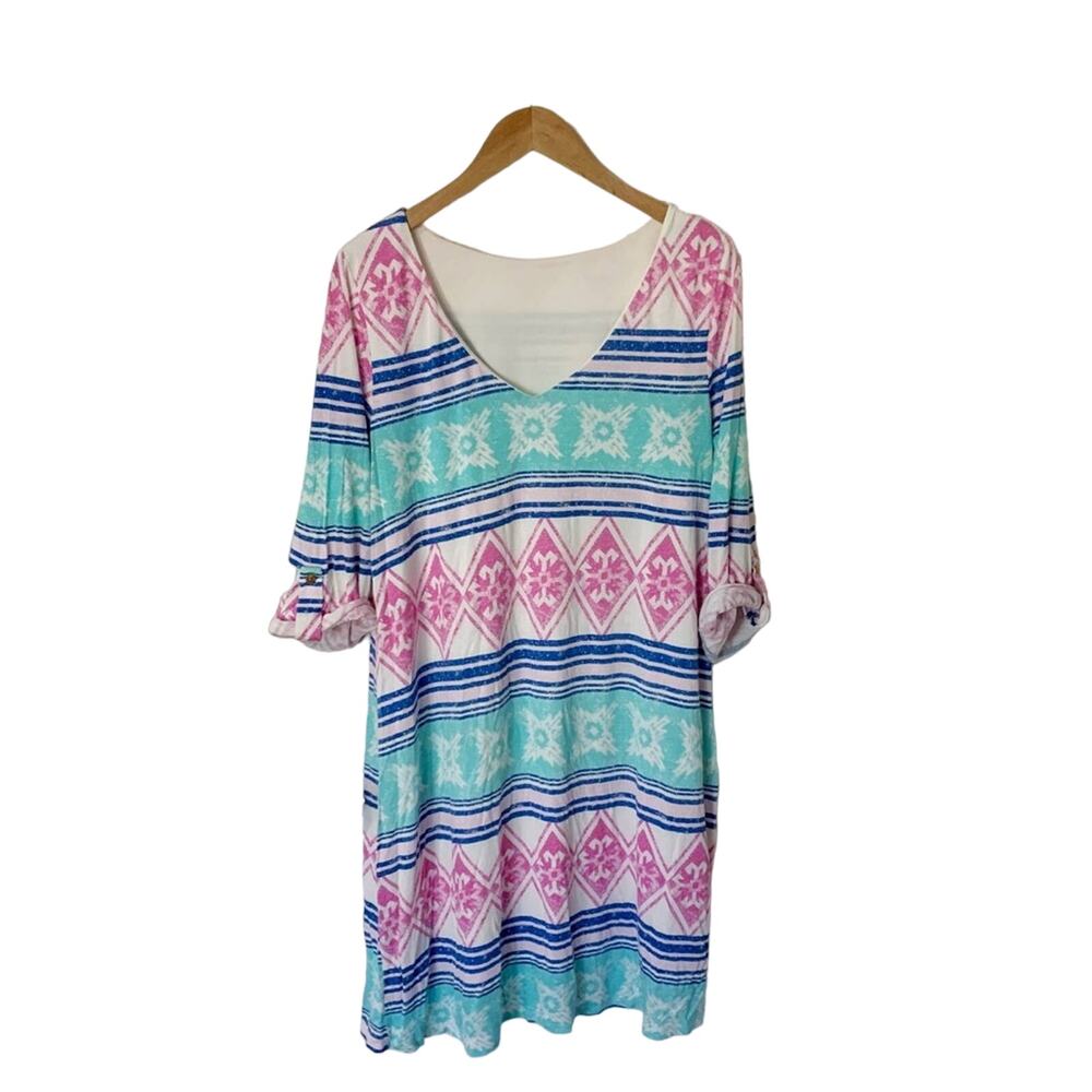 Pinkblush Maternity colorful shift dress, size XL